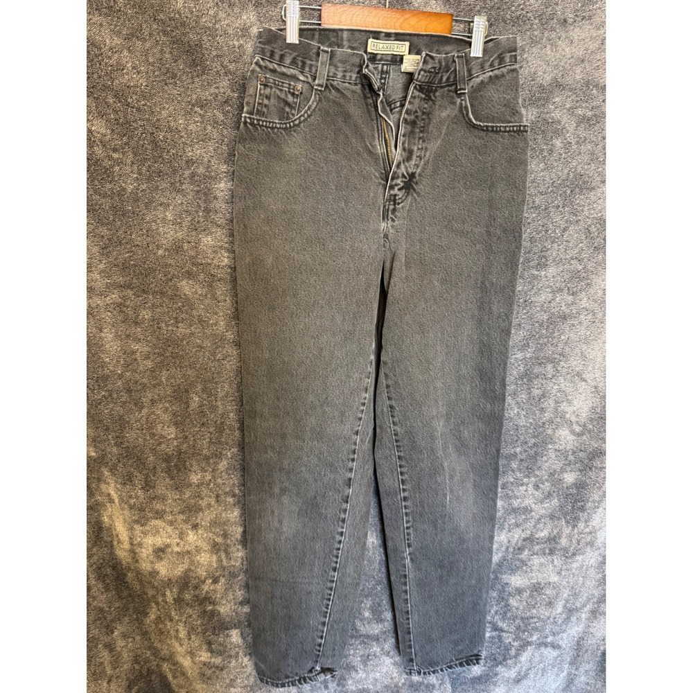 Vintage County Seat Nuovo RelaxedFit Jeans Black High Rise Tapered USA Made 9/10